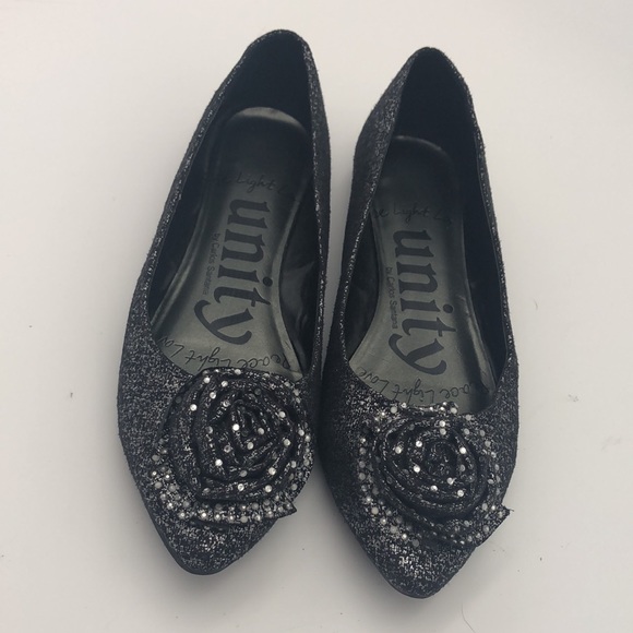 Unity Ballet Flats Carlos Santana Glitzy Size 7 - Picture 2 of 9